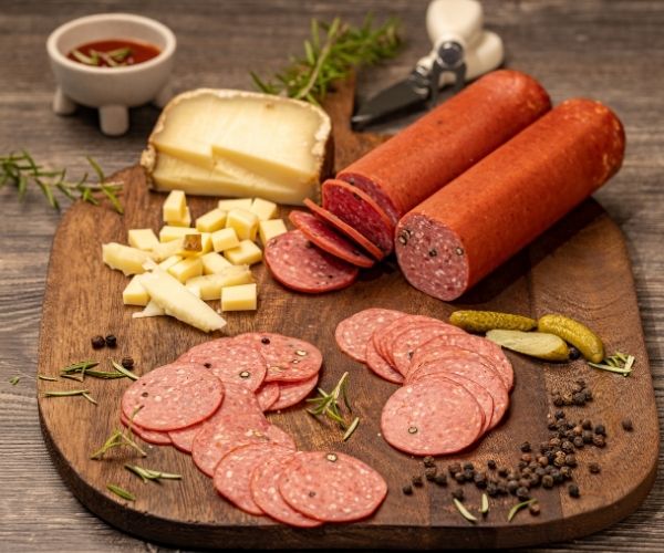 Salami bœuf poivre noir